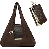 【Conception pliable】 Doté d'un mécanisme de pliage innovant de la taille d'une paume, ce sac se transforme en quelques secondes d'un pendentif compact en un sac à main entièrement fonctionnel. Une fois plié, il occupe un espace minimal, optimisant ainsi l'efficacité du rangement tout en conservant sa facilité d'utilisation et son accessibilité.