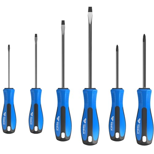 BRILLIANT TOOLS BT031000 Juego de destornilladores, 6 pzs, planos, PH Phillips [Powered by KS TOOLS]