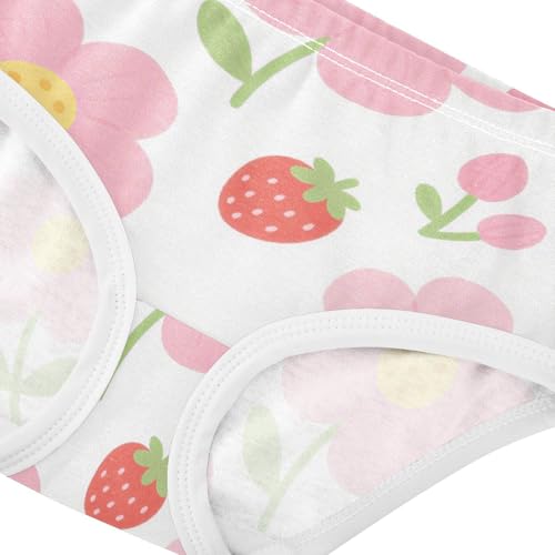 GuoChe Triangle Panties Elastic Waistband Panties Comfort Underwear for Toddler Girls in Sizes 2T,3T, 4T, 5T, 6Y and 8Y4