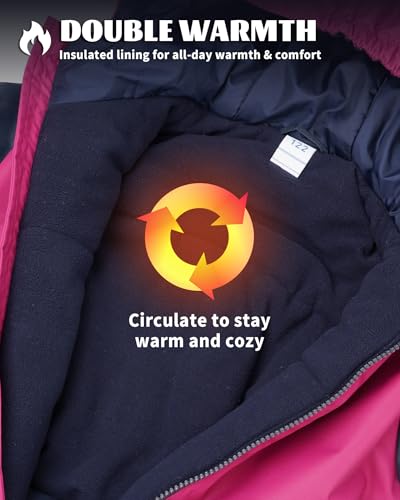 Owntop Kids Snowsuit One Piece | Waterproof Ski Suit | Warmth & Comfort | Girls Boys Snow Jumpsuits for Skiing Snowboarding4