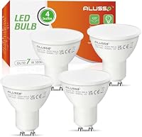 ALUSSO GU10 LED Warmweiss 7W Lampe, 3000K Warmweiß Leuchtmittel, 4 Stück – Ansicht 1