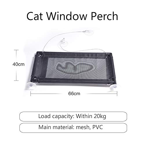 Anself Cat Window Perch Cat Hammock Janela Assento Cat Bed para Gatos