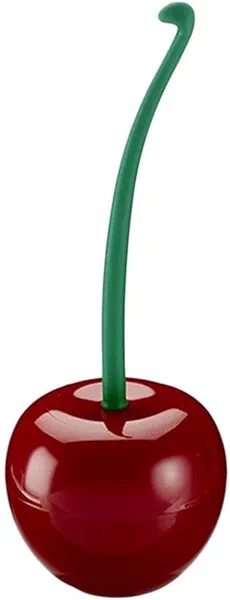 Cherry Toilet Bowl Brush, Cherry Shaped Toilet Brush and Holder Set, F-Ree Standing Toilet Brush, Long Handle Toilet Cleaner Brush for Home Bathroom, Household Bathroom Cleaning Tool