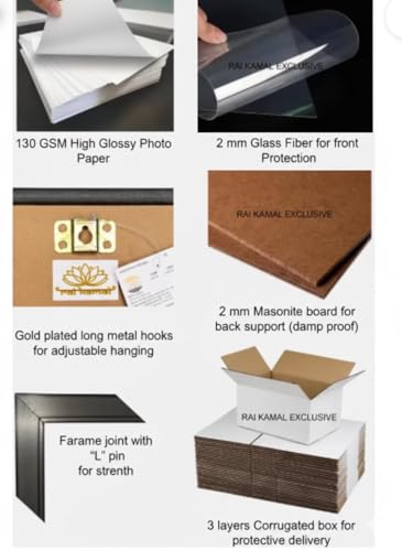 Image of A4 Size Black Wall Photo Frame Design 12