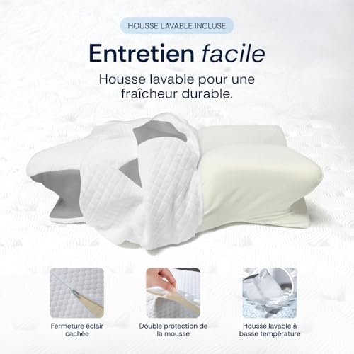 Mal de cou ? Oreiller cervical ergonomique en mousse à mémoire de forme