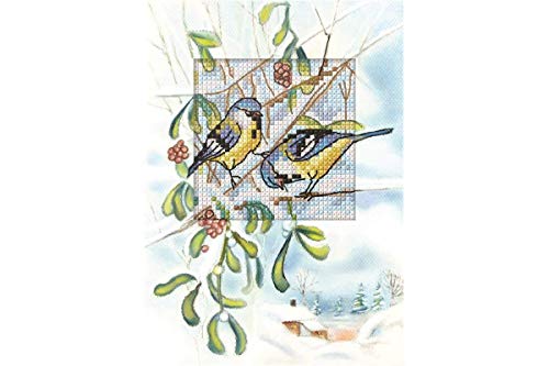 Orchidea kit di punto croce - cinciarelle su