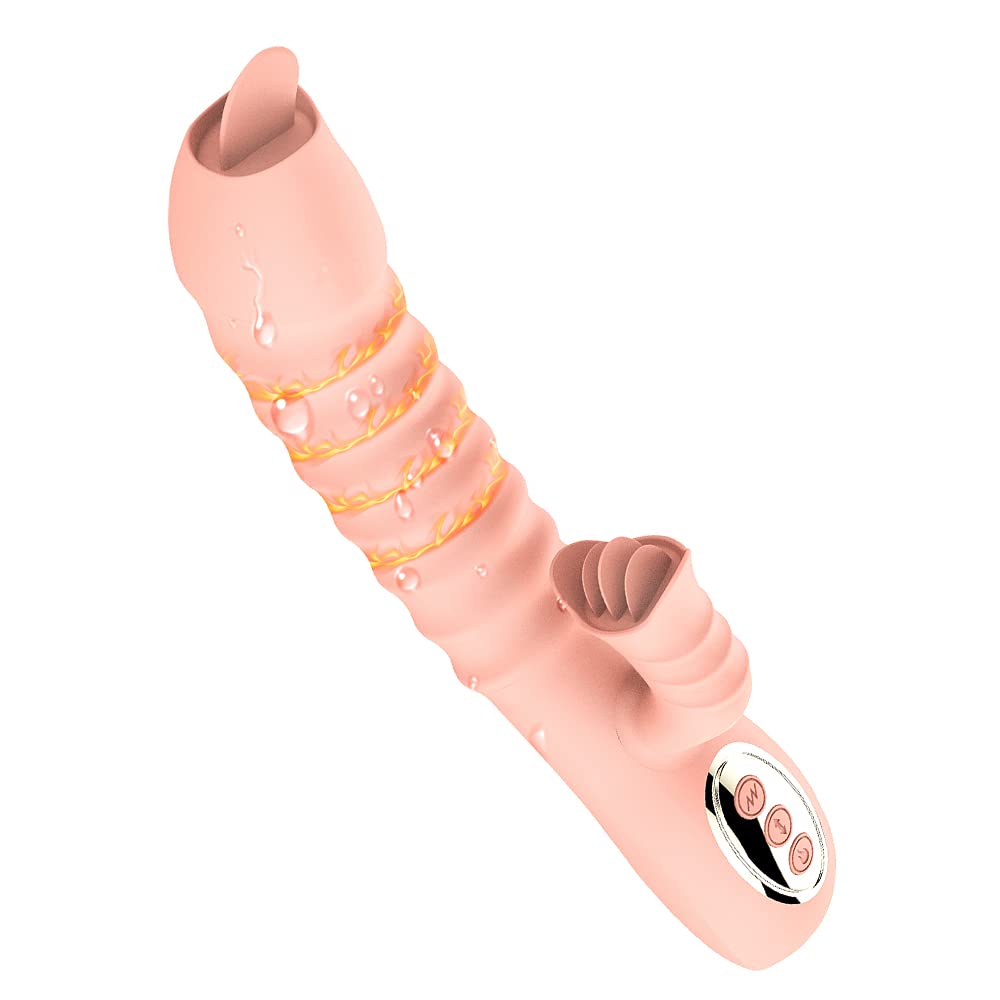 Amazon | 電動ディルド 舌型 バイブ ローター ピストン 【自動伸縮+舌舐めモード＋10種類の振動モード+ピストン式】クリトリス 開発 潮吹き  gスポット おとなのおもちゃ 女性用 バイブレーター 強力 静音 dildo | HanJP | バイブ