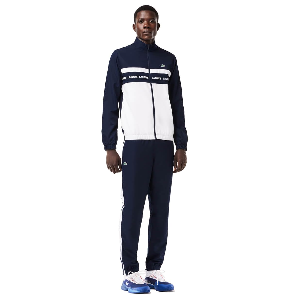 LacosteMens Performance Tracksuit - Navy Blue/White - L
