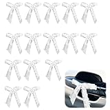 15 Stück Autoschleifen Hochzeit, Auto Schleifen Für Hochzeit, Hochzeitsschleifen Fürs Auto, Auto Deko Hochzeit, Auto Hochzeitsschmuck