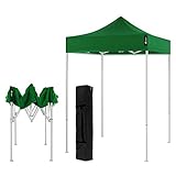AMERICAN PHOENIX Canopy Tent 5x5 Pop Up Portable Tent Commercial Outdoor Beach Instant Sun Shelter (Green)
