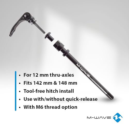 M-Wave ATV Steckachse für Anhängerkupplung Schwarz