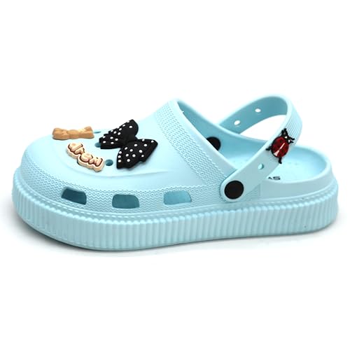 Image of SVAAR Fashionable Comfortable Lightweight Platform Heels Clogs for Women's | Cushioned Footwear | Lightweight Slip-ons | Waterproof Sandals for Women