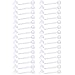 Kridzisw 15 Pairs 20G Invisible Earrings Studs Backs Clear Acrylic Earring Pins Ear Safety Backs Earnuts Earring Findings for Women Men
