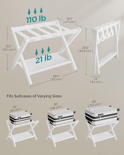 Songmics Luggage Rack, Set Of 2 thumb #4