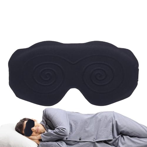 Cubierta de ojos para dormir - Máscara de ojos de bloqueo ligero, sombra de dormir contorneada, protector de ojos | Máscara de diseño 3D para ojos ajuste libre de presión, máscara transpirable para