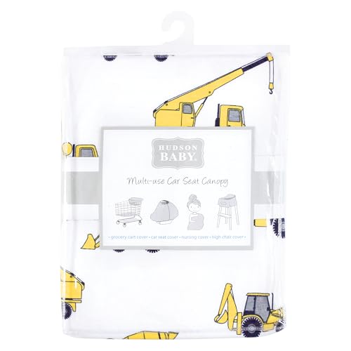 Image of Hudson Baby Unisex Baby Multi-use Car Seat Canopy, Construction, One Size