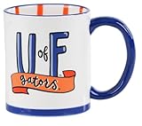 Glory Haus Collegiate Jumbo Coffee or Soup Mugs, Hand Painted 16oz Ceramic (Florida Gators)