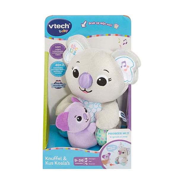 VTech jouet en peluche interactif Câlin & Kiss Koalas avec musique