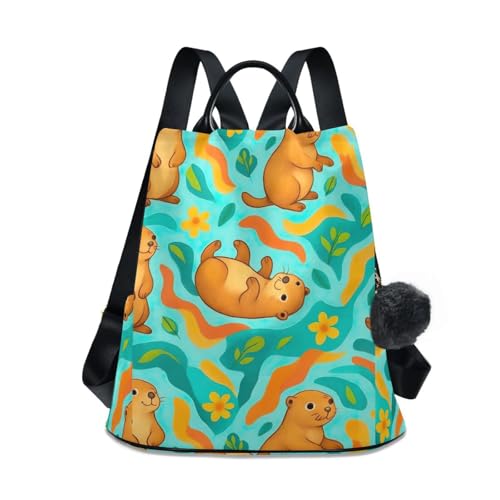 Sac à dos mignon femme avec poches latérales et fermeture arrière antivol