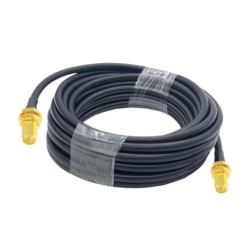 QYZLVCES(���X) LMR195 �P�[�u�� SMA �I�X - SMA ���X �W���b�N LMR195 50-3 50�I�[�� �����P�[�u�� �A�_�v�^ �A���e�i�����R�[�h �s�O�e�[��(RPSMA F to RPSMA F,15M)