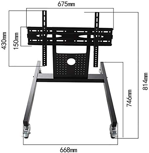 Soporte móvil para pantalla LCD con base en H rotatorio miniatura 4