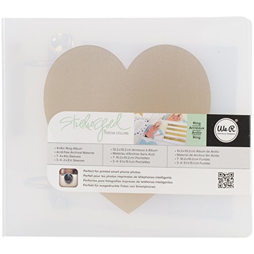 We R Memory Keepers Teresa Collins Albums Made Easy 3-Ring Album, 4 by 4-Inch, Heart