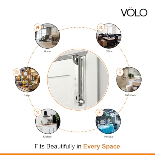Image of Volo L Shape /Marble Stainless Steel Towerbolt /Door Latch, Pack of 2 Pieces, Size: 200mm / 8 inch