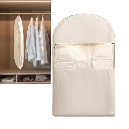 Sacchetto per armadio, indumento per armadio, copertura antipolvere verso il basso con chiusura lampo a compressione | Hangable -Organizzazione per riporre vestiti per camera da letto appartamento