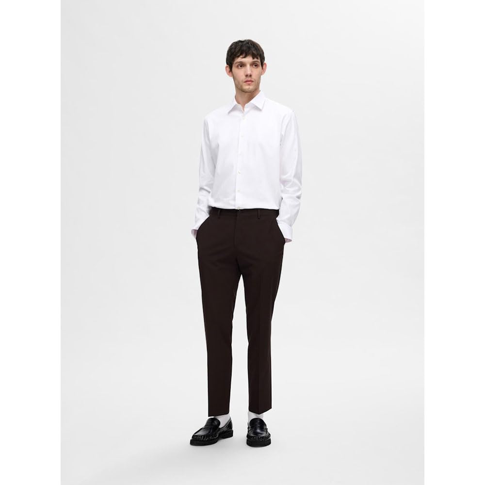 Selected Homme Herren Slhslim-Performance Shirt Ls Noos Hemd (1er Pack)