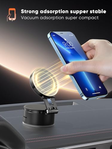 Image of CableCreation Magnetic Phone Holder for Car, 360 Rotating Phone Mount