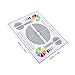 ARTIBETTER Camera Focus Calibration Card Lens Test Chart Color Wheel Chart for CCTV Installation Alignment Indoor Outdoor Use 15.7 X 12.6 Inch