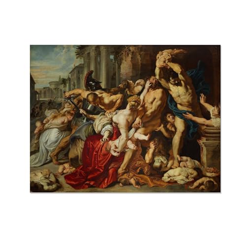 Tableau L'enfer des damnés FLUCK toile 80x105cm pour habiller un grand mur