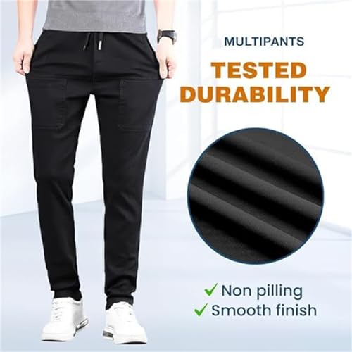 Manzera Stretch Cargo Pants Multipants - High Stretch Multi-Pocket Straight Lightweight Cargo Pants4