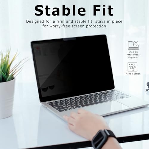 Protector de pantalla extraíble para Surface Laptop de 15 pulgadas antiespía y luz azul 3