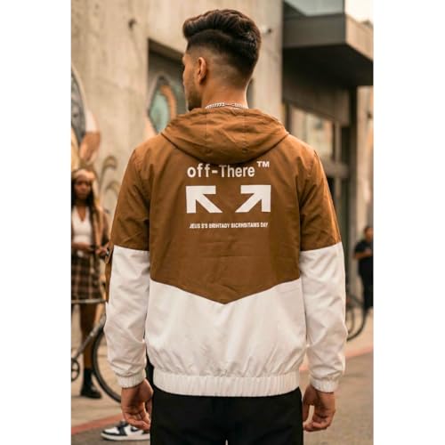Image of Wind Cheater For Men | Winter Jacket For Men Back Print | Light Weight Men Jacket (Pack Of 1)