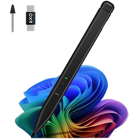 Milikilo Slim Pen 2 for Microsoft Surface Pro11,Made for Copilot+Pc Surface Pro11,Screen-Paper Dualuse Pen Tip,with 4096 Pressure, for Surface Pro10/9/8/7+/7/6/5/4/X,Surface Go 3/2/1,Book 3/2/1 Cover