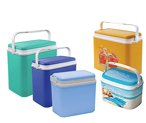 Passive Kühlbox aus Kunststoff mit Polystyrol-Isolierung (6 L, Strand) – Ansicht 4