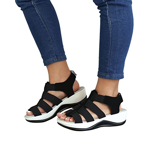 Sandali da donna estivi traspiranti in tessuto