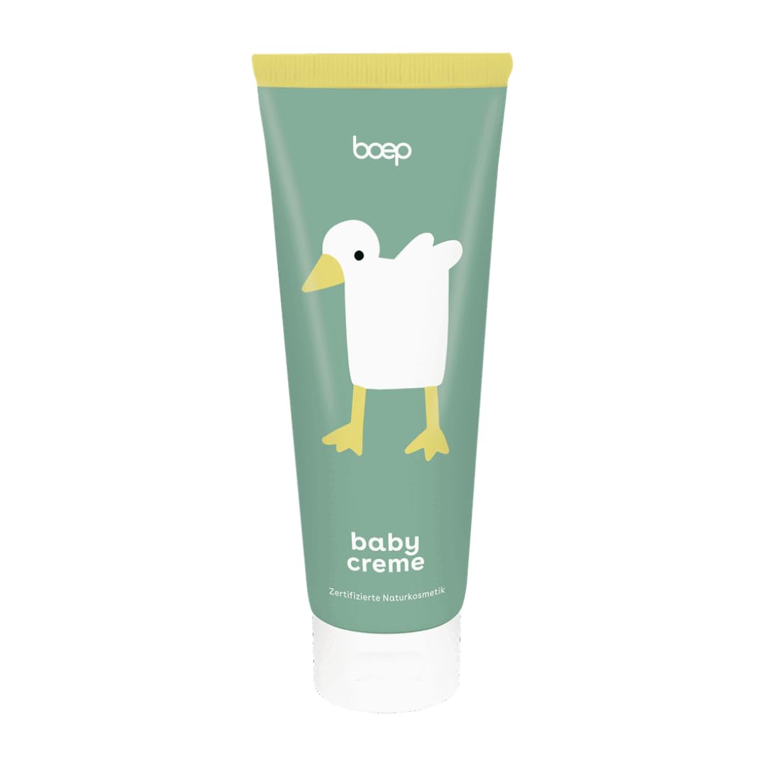 boep Babycreme | Vegane Naturkosmetik Gesichtscreme für Babys & Kinder | Empfohlen von Hebammen | Mit Bio Calendula, Bio Sheabutter & Mandelöl | Entwickelt von einer Ärztin & Mama (100 ml)