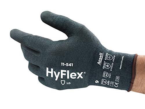 Ansell HyFlex 11-541 Cut Protection Gloves - Light Duty, Dexterity, Comfort, Size X Small (Pack of 12)