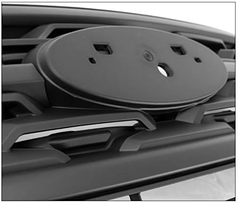 Front Bumper Upper Hood Sport Grille Shell Matte Black Compatible with 2018-2019 Ford Explorer