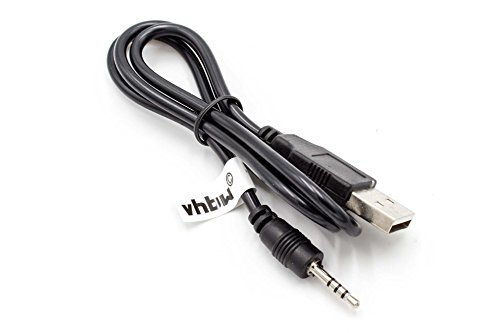 vhbw USB-jack oplaadkabel compatibel met JBL Synchros E50BT, E50, E40BT, E40, J56, J56BT hoofdtelefoon - USB naar AUX… - Afbeelding 4