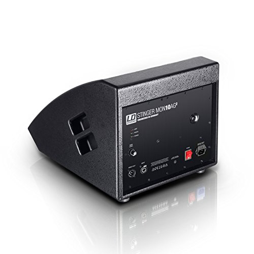 LD Systems MON 101 A G2 - aktiver 10 Bühnenmonitor, 1 Hochtontreiber, schwarz