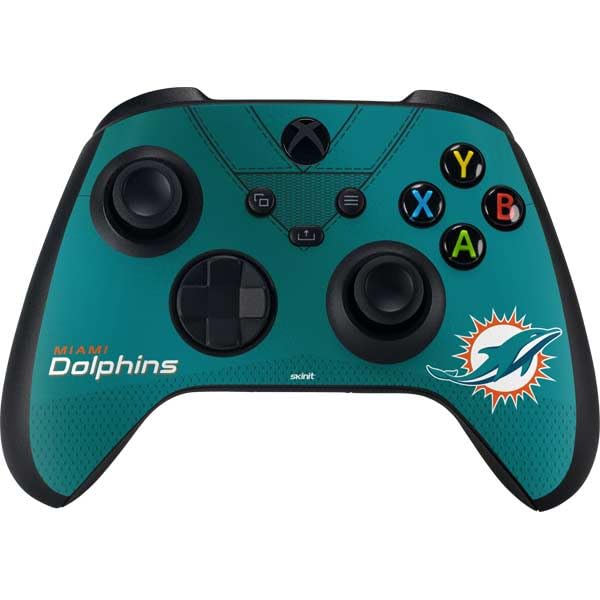 Skinit Decal Gaming Skin Compatible with Xbox Series X Controller - Officially Licensed NFL Miami Dolphins Team Jersey Design