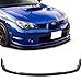 GT-Speed Compatible with/Replacement for Front Bumper Lip, CS1 Style PU Front Lip Spoiler Black, Fits 2006 2007 Subaru Impreza WRX STi S204 4-Door Sedan and Wagon