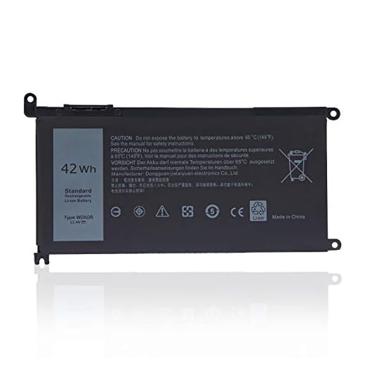 Oyomba WDX0R WDXOR Batterie di Portatili per Dell Latitude 3480 3580 3189 3379, Inspiron15 5378 5565 5567 5568 5578 5579 5368 5378 5379 5765, 7460 7560 7570 7573 7579 7580 7569, Vostro 5468 5568 3CRH3