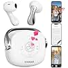 4-in-1 Scrolling Remote Control for TikTok YouTube IG Short Videos with Earbuds Wireless Bluetooth,Page Turner for Kindle App,Camera Shutter Remote for | iPhone | Android | iOS | iPad | Tablet | White