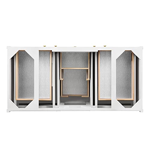 48 In. Single Vanity In White Washed Walnut #TOP2