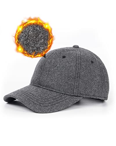 Zylioo XXL Winter Basecap Großen Kopf, Fleece Running Cap, Warme Wolle Kappe Baseballkappe
