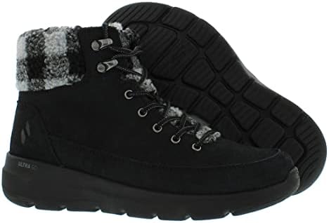 Skechers womens Fashion Boot, Black/Grey, 6.5 US | Image 3
